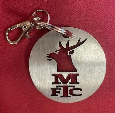 Mansfield Town FC Round Golf Marker Keyring