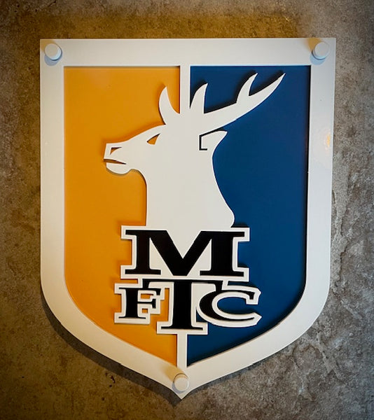 Mansfield Town FC Stainless Steel Wall Shields