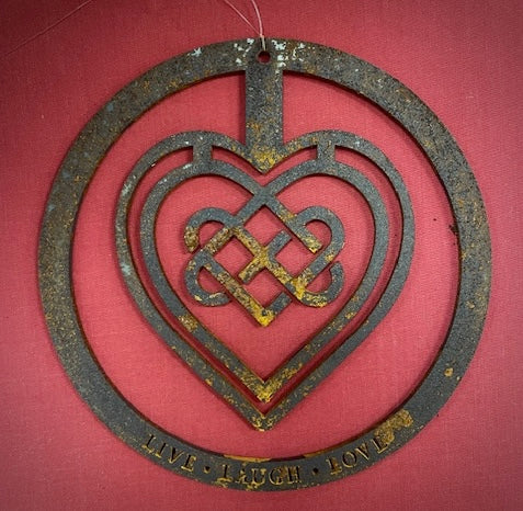 Live Laugh Love Heart Wall Art
