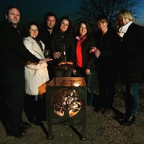 Medium Oak Tree & Blackbirds Fire Pit £249