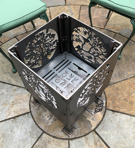 Large Oak Tree & Blackbirds Fire Pit £299