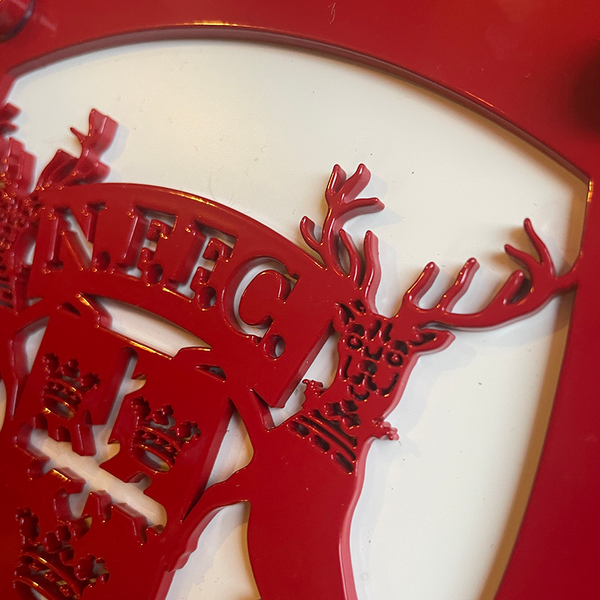 Nottingham Forest Vintage 1958-1974 Logo | Red Steel Wall Shield
