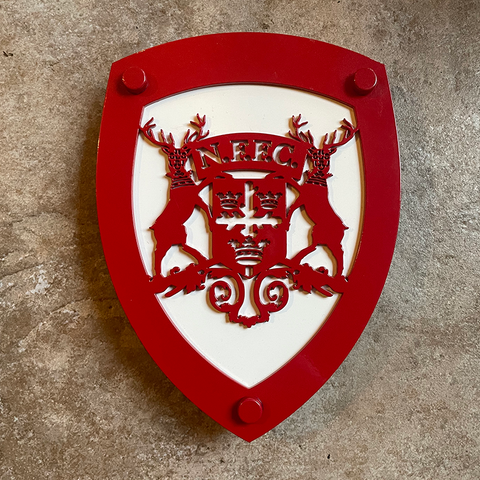 Nottingham Forest Vintage 1958-1974 Logo | Red Steel Wall Shield