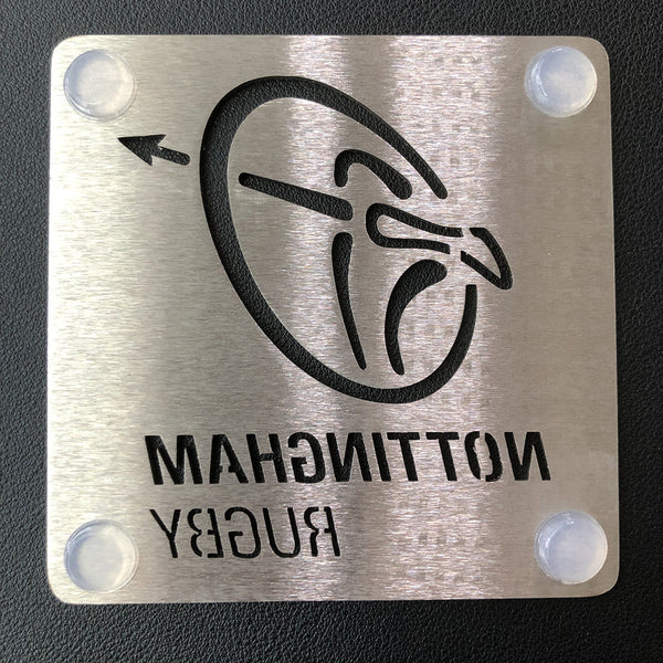 Nottingham Rugby Club Stainless Steel Drink Mat Coaster