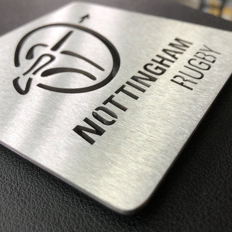 Nottingham Rugby Club Stainless Steel Drink Mat Coaster