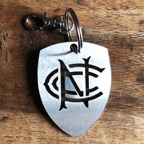Nottinghamshire County Cricket Club Stainless Steel Brush Polished Keyring