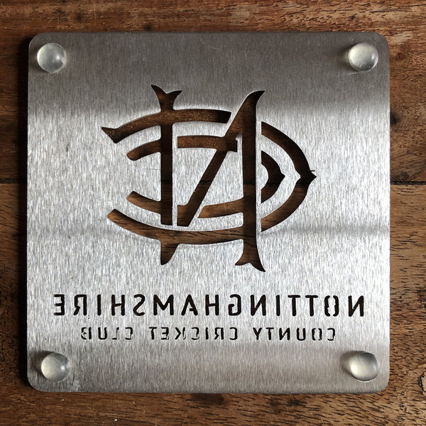 Nottinghamshire County Cricket Club Stainless Steel Drink Mat Coaster