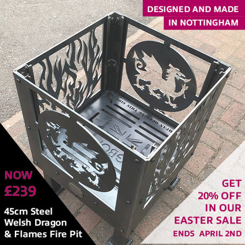45cm Welsh Dragon Fire Pit £239