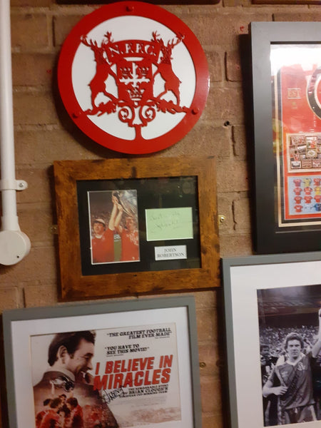 Nottingham Forest Vintage 1958-1974 Logo | Red Round Wall Panel