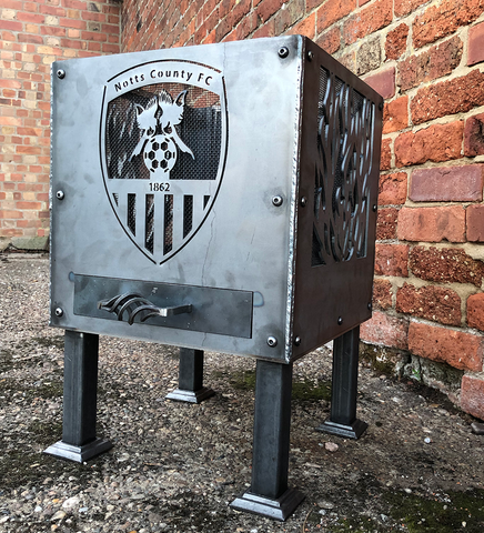 Small Notts County Football Club (with Flames) 40cm Fire Pit £249