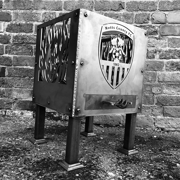 Small Notts County with Flames Fire Pit £199