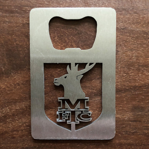 Mansfield Town Stainless Steel 55x85mm Bottle Opener