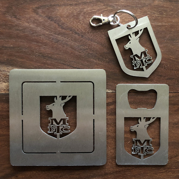 Mansfield Town Stainless Steel 10cm Coaster