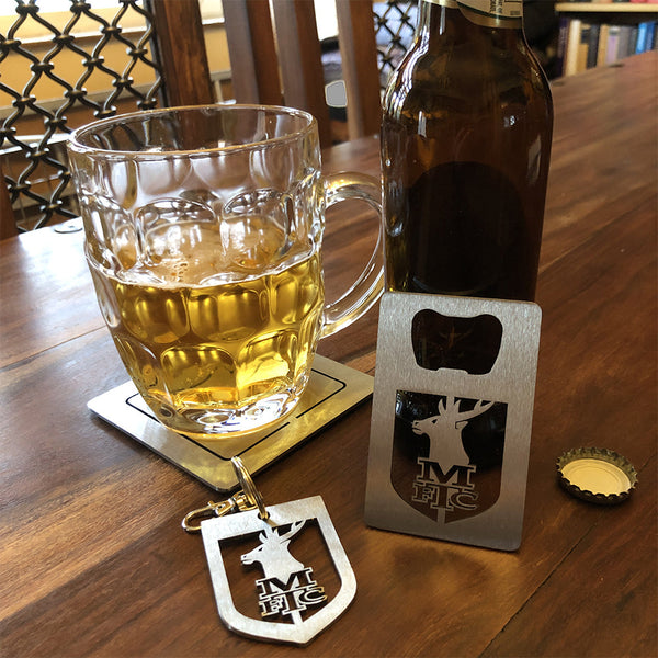 Mansfield Town Stainless Steel 55x85mm Bottle Opener