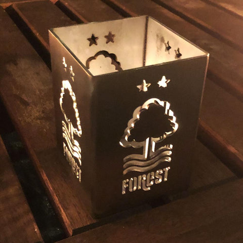 Nottingham Forest Steel Pen Holder in Red or Brushed Stainless Steel