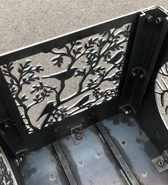 Celtic Knot, Rowan Tree, Blackbirds and Tree Of Life Fire Pit | 40cm | 45cm | 50cm Sizes