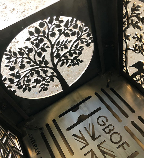 Celtic Knot, Rowan Tree, Blackbirds and Tree Of Life Fire Pit | 40cm | 45cm | 50cm Sizes