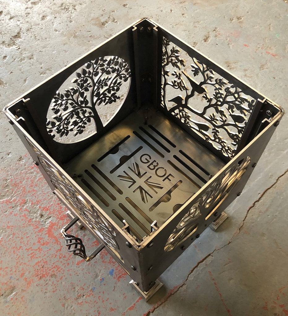 Celtic Knot, Rowan Tree, Blackbirds and Tree Of Life Fire Pit | 40cm | 45cm | 50cm Sizes