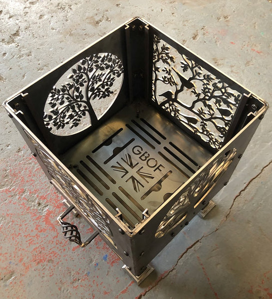 Celtic Knot, Rowan Tree, Blackbirds and Tree Of Life Fire Pit | 40cm | 45cm | 50cm Sizes