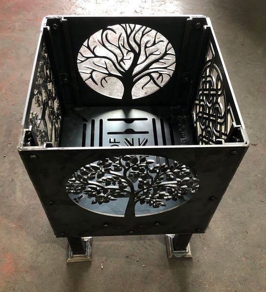 Celtic Knot, Rowan Tree, Blackbirds and Tree Of Life Fire Pit | 40cm | 45cm | 50cm Sizes