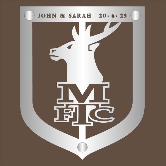 Mansfield Town FC Stainless Steel Wall Shields