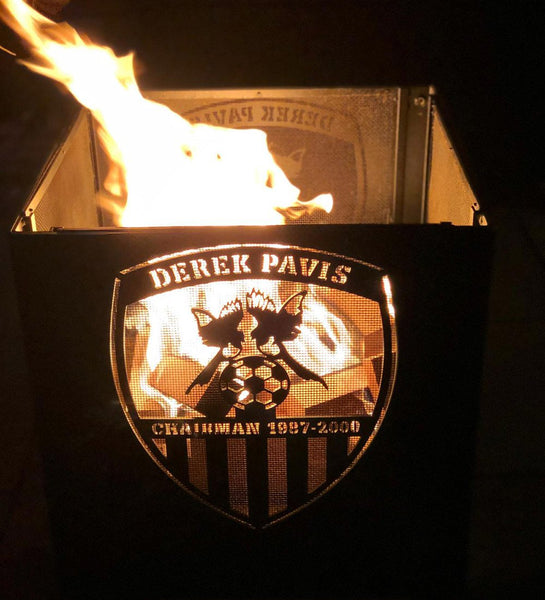 Small Notts County with Flames Fire Pit £199