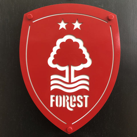Nottingham Forest Football Club Wall Shield | Red With White Backing