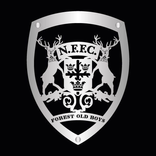Nottingham Forest 'FOREST OLD BOYS' Red, Steel, Wall Shield