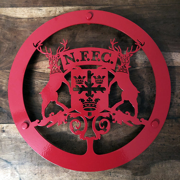 Nottingham Forest Vintage 1958-1974 Logo | Red Round Wall Panel