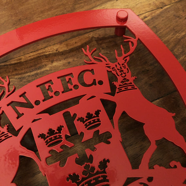 Nottingham Forest Vintage 1958-1974 Logo | Red Steel Wall Shield