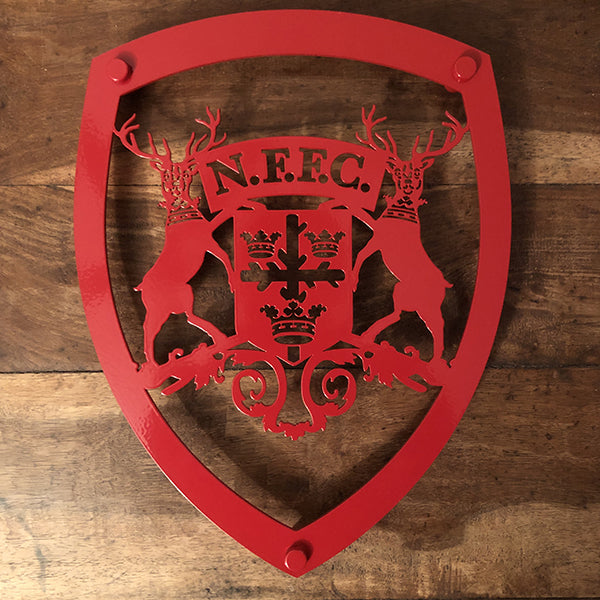 Nottingham Forest Vintage 1958-1974 Logo | Red Steel Wall Shield