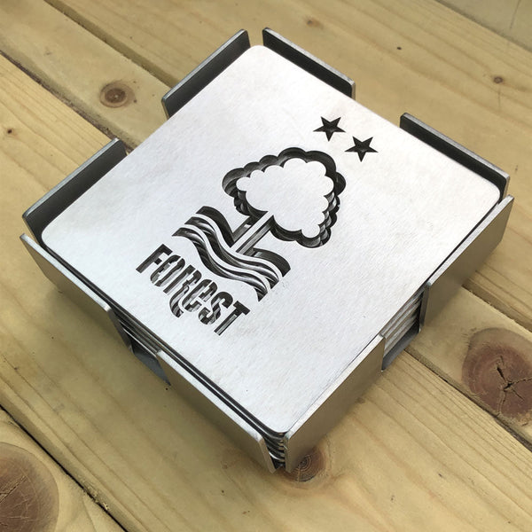 Robin Hood 10cm Stainless Steel Square Coaster Drink Mat