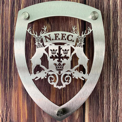 Nottingham Forest Vintage 1958-1974 Logo | Stainless Steel Wall Shield