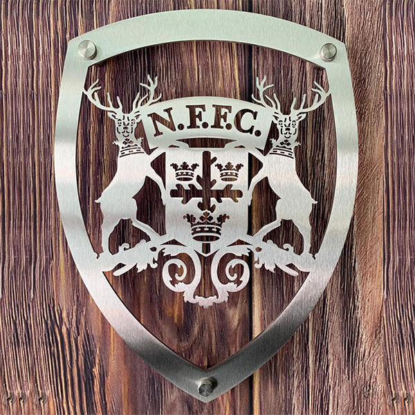Nottingham Forest Vintage 1958-1974 Logo | Stainless Steel Wall Shield