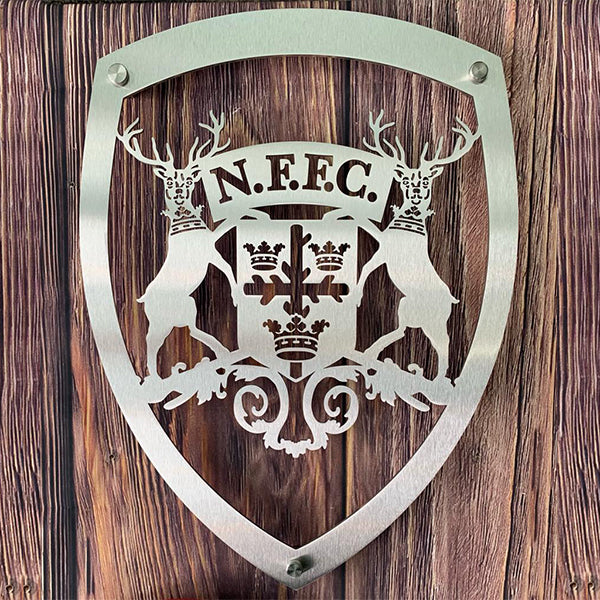 Nottingham Forest Vintage 1958-1974 Logo | Stainless Steel Wall Shield