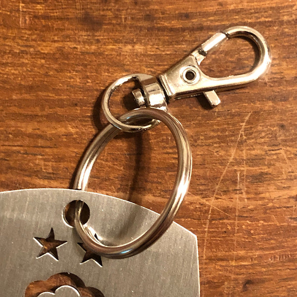 NFFC keyring stainless steel by Great British Outdoor Fires