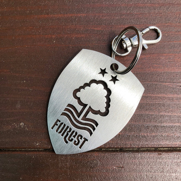 Nottingham Forest Football Club keyring stainless steel