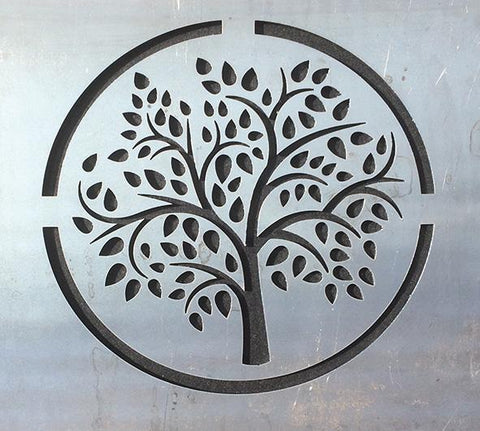 "This design features the distinctive rowan tree within a circular frame."