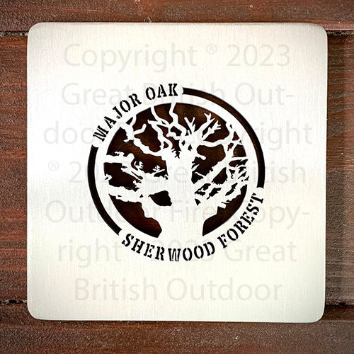Robin Hood 10cm Stainless Steel Square Coaster Drink Mat