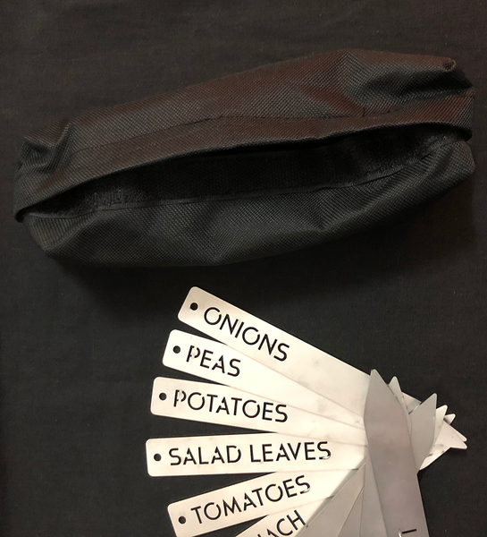 Veg Labels Markers Sticks | Pack of Ten | Stainless Steel | Waterproof