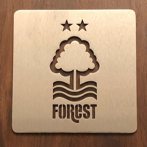 Nottingham Forest Coaster Drink Mat | Stainless Steel