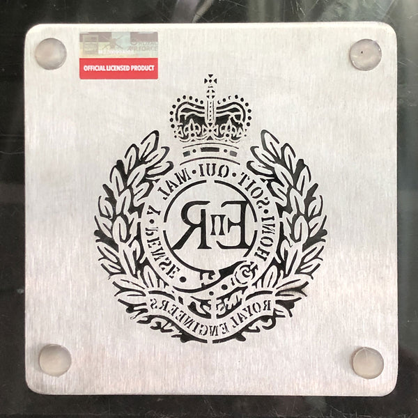 Royal Engineers 10cm Stainless Steel Coaster Drink Mat