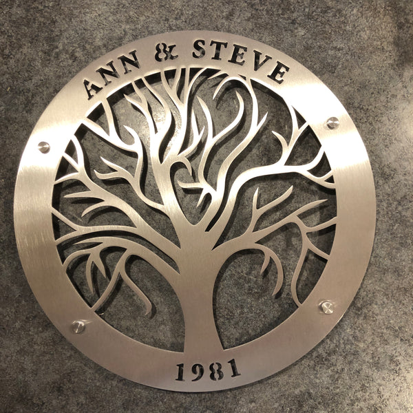 Personalised Tree Of Life Wall Panel