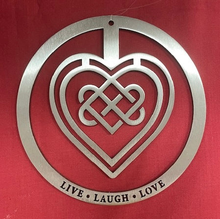 Live Laugh Love Heart Wall Art