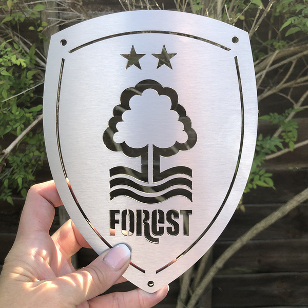 Nottingham Forest (NFFC) Small Wall Panel Shield | Stainless Steel 15x20cm