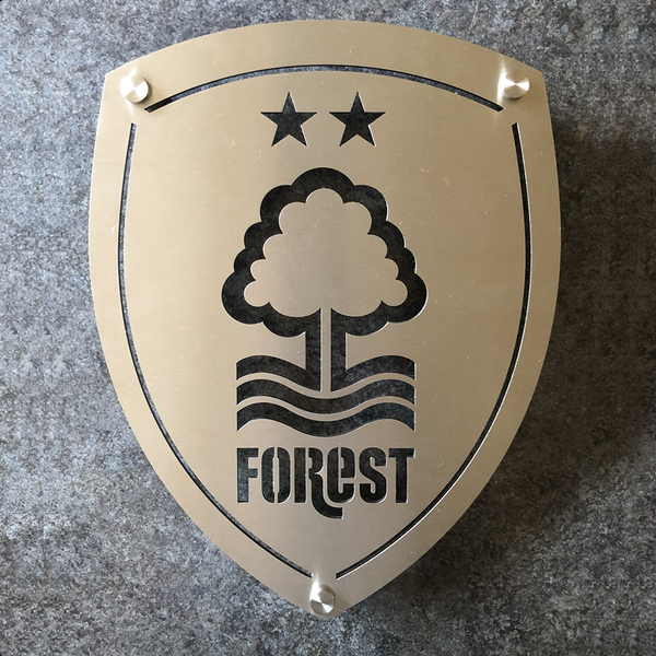 Nottingham Forest (NFFC) Small Wall Panel Shield | Stainless Steel 15x20cm
