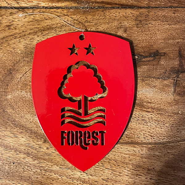 Nottingham Forest Christmas Hanging Shield Ornament (55x74mm)