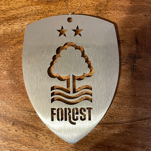 Nottingham Forest Christmas Hanging Shield Ornament (55x74mm)
