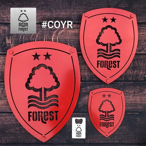 Nottingham Forest (NFFC) Red, Large Wall Panel Shield | 30x40cm