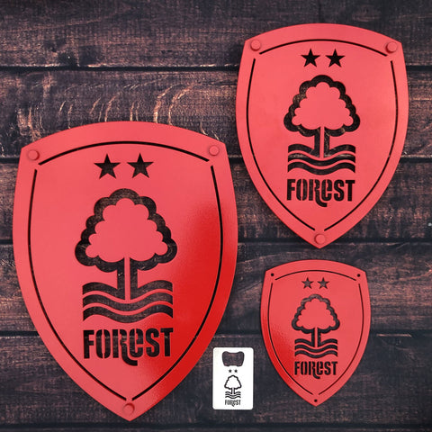 Nottingham Forest (NFFC) Red, Medium, Wall Panel Shield | 23x30cm
